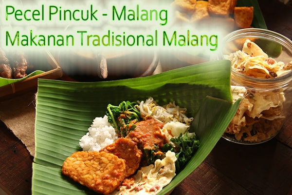 Pecel Pincuk Makanan Tradisional khas Kota Malang